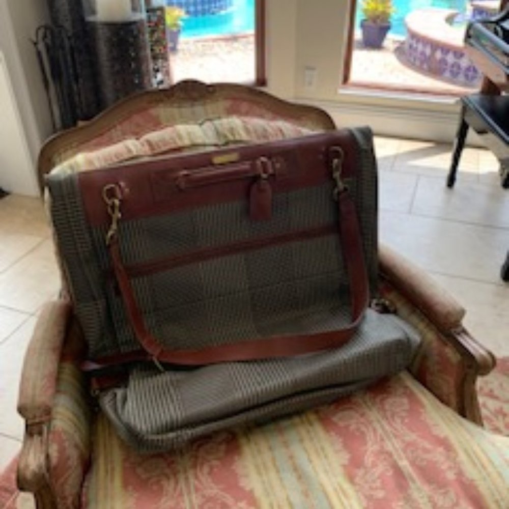 POLO Ralph Lauren Houndstooth Plaid Garment Bag